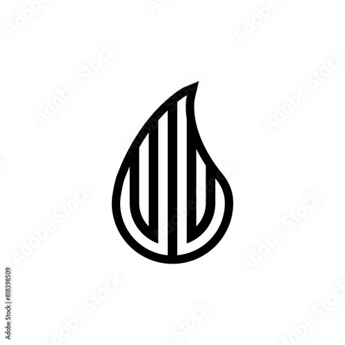 letter  vivi name logo unique