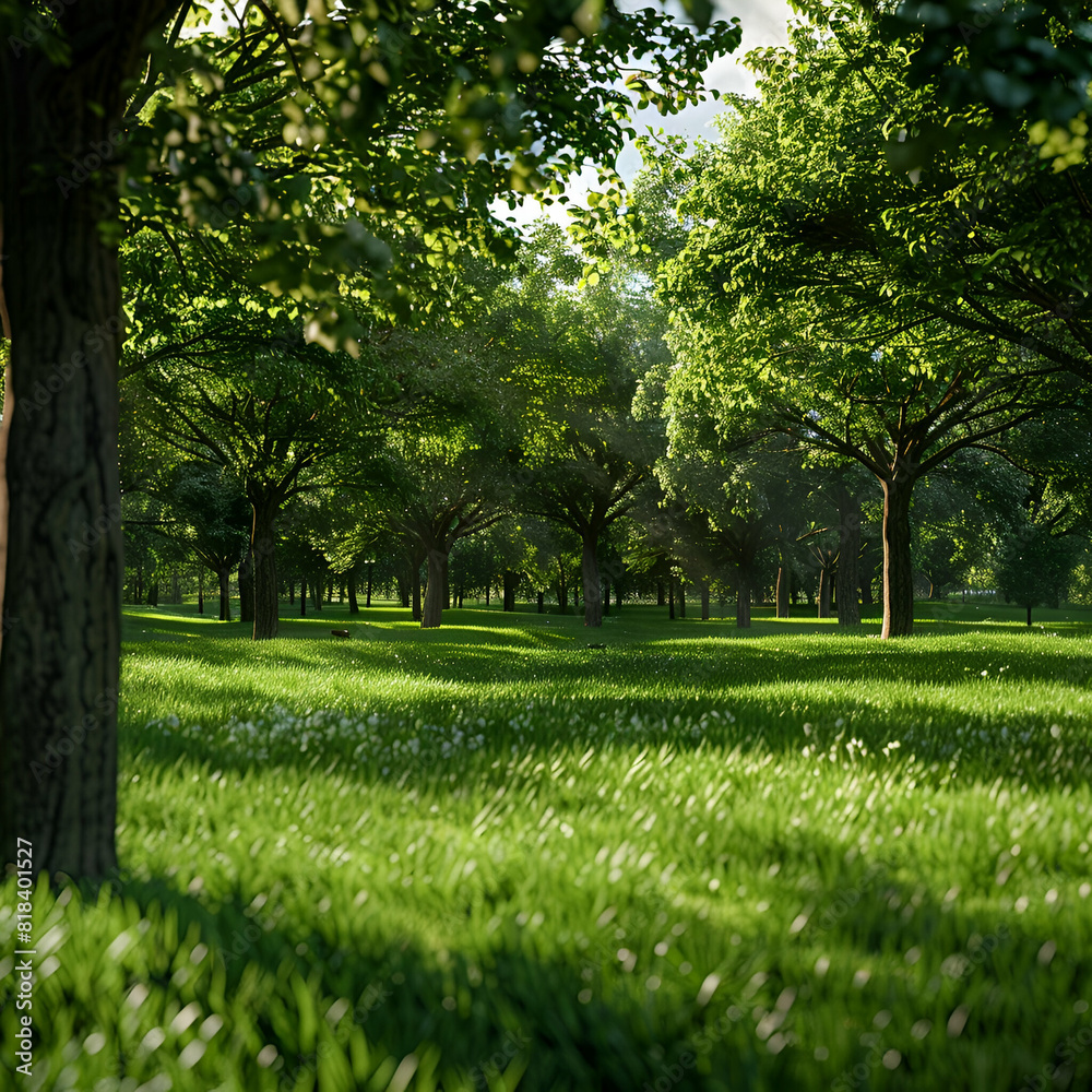 Fototapeta premium grass in the park