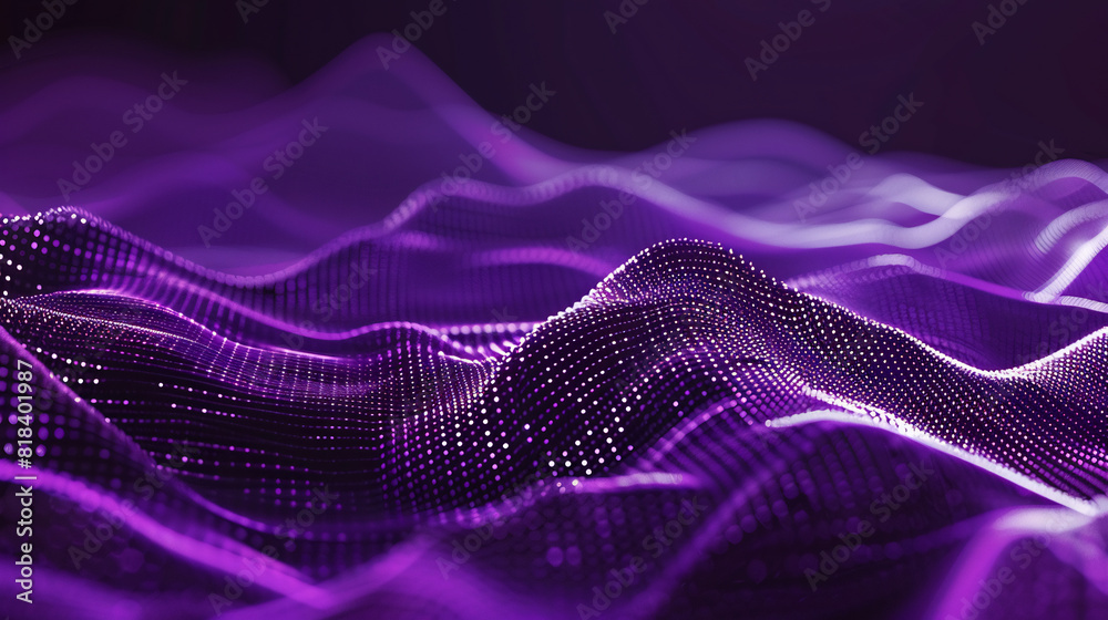 Abstract Violet Digital Wave Abstract Violet Digital Wave