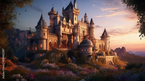 Wallpaper Mural Abandoned castle. surreal mystical fantasy artwork Torontodigital.ca