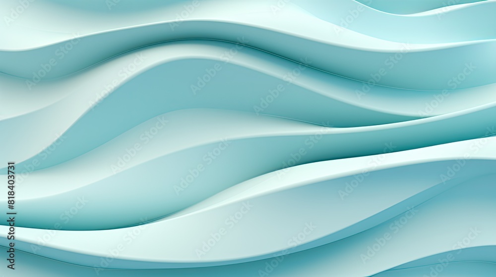 Fototapeta premium Three dimensional render of wavy pattern. Waves abstract background texture