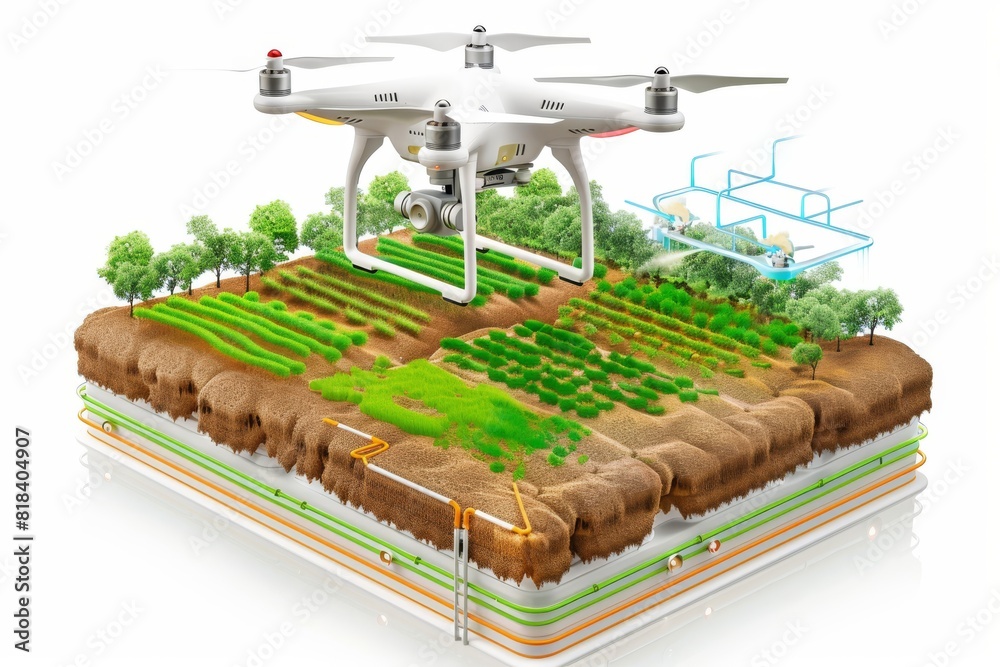Sustainable farming integrates unmanned aerial vehicles for remote drone monitoring, advancing smart agricultural crop management in potato fields