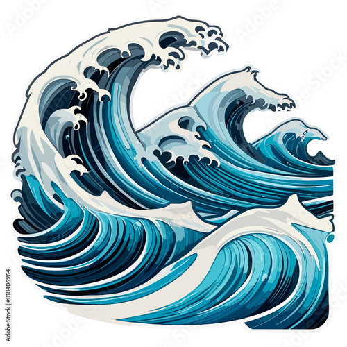 Fototapeta Naklejka Na Ścianę i Meble -  wave background