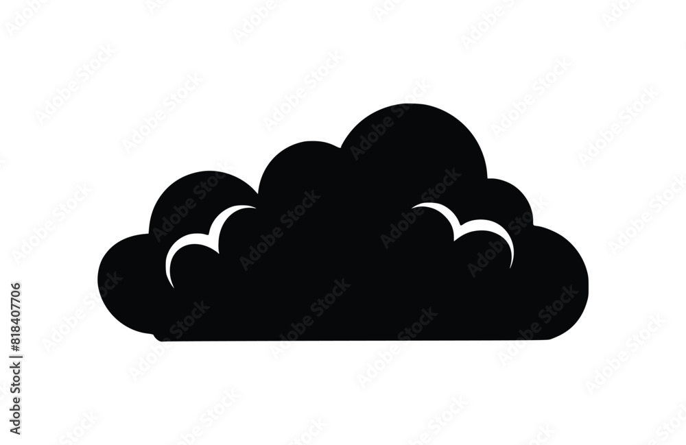 Flat Cloud icon symbol vector Illustration. Flat Cloud icon symbol vector Illustration.