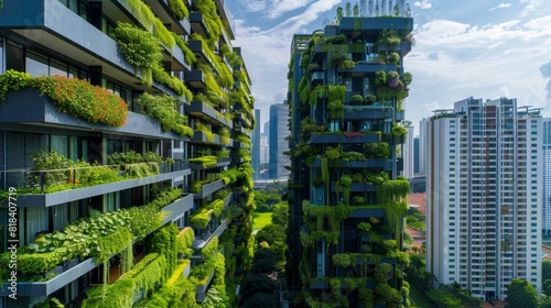 Green Urban Oasis  Sustainable Living with Rooftop Gardens in the Cityscape