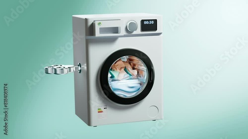 Washing machine animation
