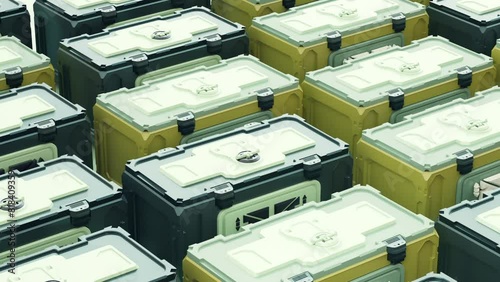 Protective case for delicate equipment. Open  the box.