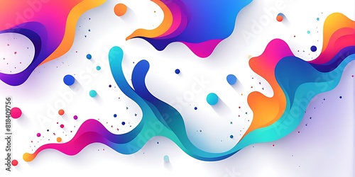  A colourful modern background in the style of a social network. Digital background design. Stream cover. Social media concept. Vector illustration design. 