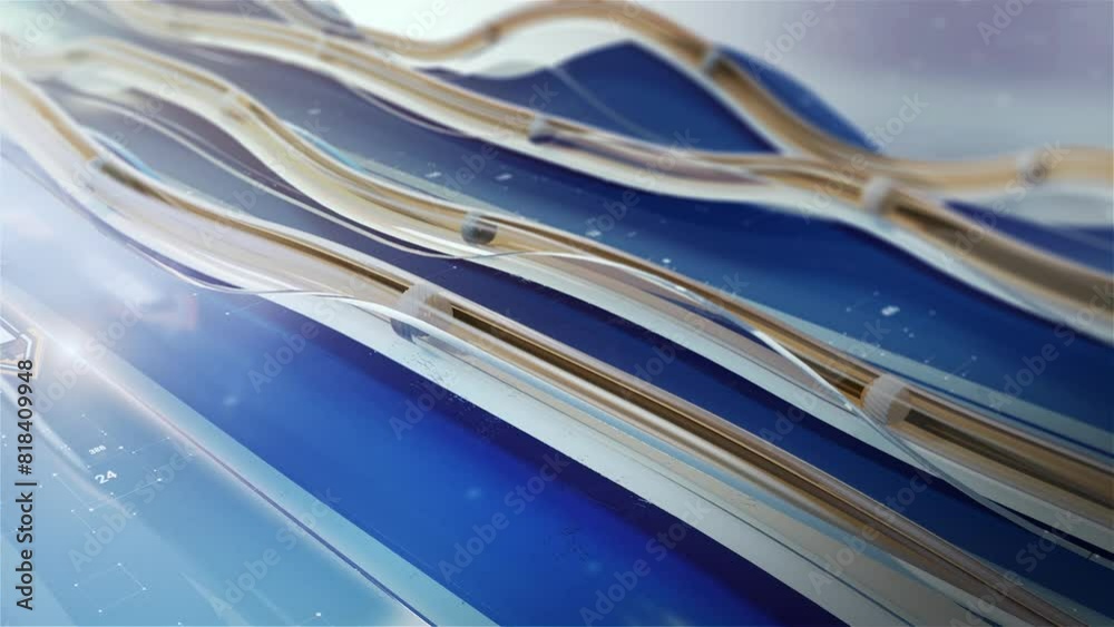 3d balls moving on surface