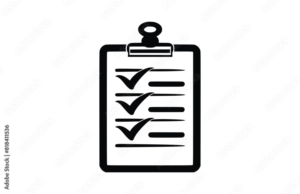 list icon flat vector illustration. list icon flat vector illustration.