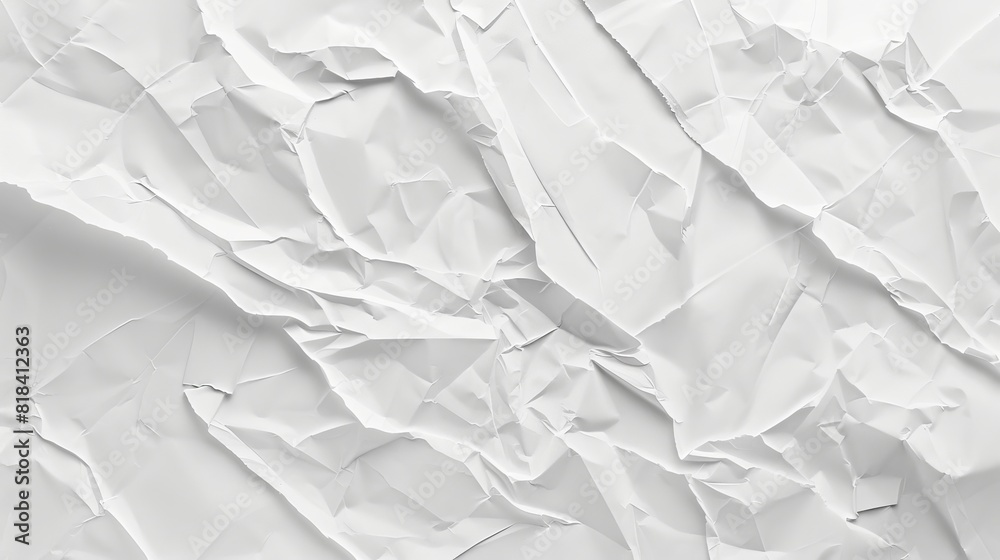 Obraz premium White background. crumpled paper texture
