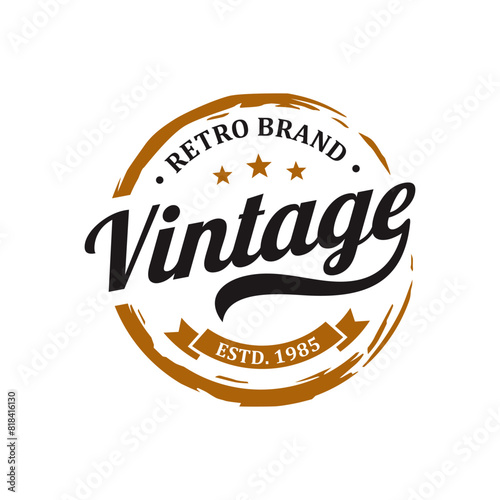 Elegant Vintage Retro Badge Label Emblem Logo design inspiration