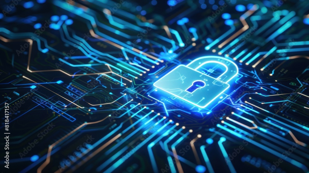Digital padlock icon of cyber security and data protection technology,.and business data privacy concept. Digital padlock icon of cyber security and data protection technology,.and business data privacy concept.