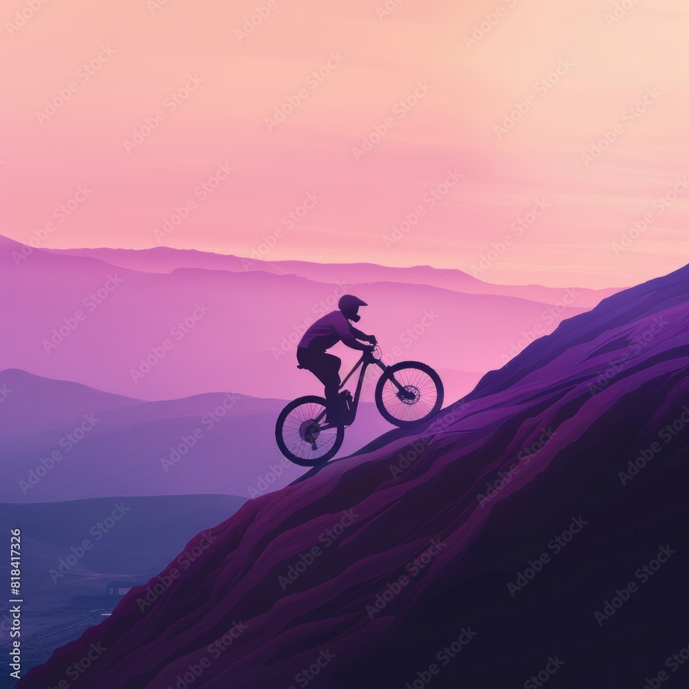 Cinematic capture of mountain bikes carried out in steep areas and rough obstacles with gradient background, extreme hobby, with different angel captures widening Cinematic capture of mountain bikes carried out in steep areas and rough obstacles with gradient background, extreme hobby, with different angel captures widening