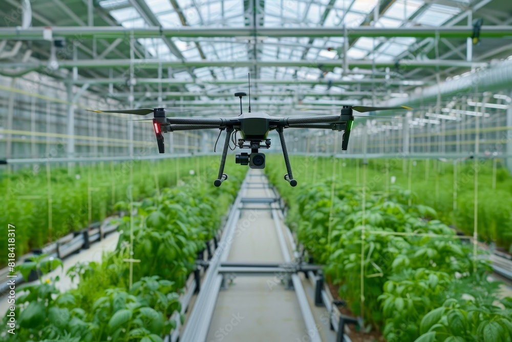 Modern agricultural resistance techniques utilize automated drones for efficient farming and white crop management in setups