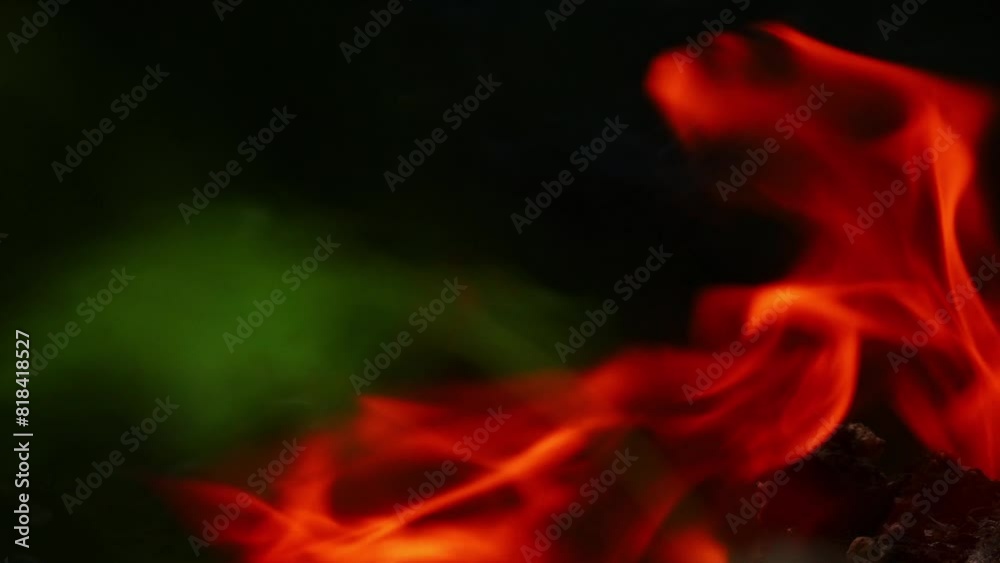 Fire Burning in Slow Motion shot,Fire and smoke in Black background Fire Burning in Slow Motion shot,Fire and smoke in Black background