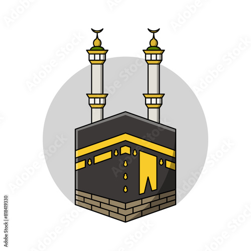 illustration of the Kaaba in Mecca