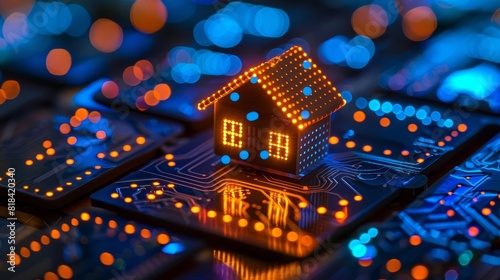 Internet of Things  IoT  integration in smart home systems  demonstrating connectivity and automation