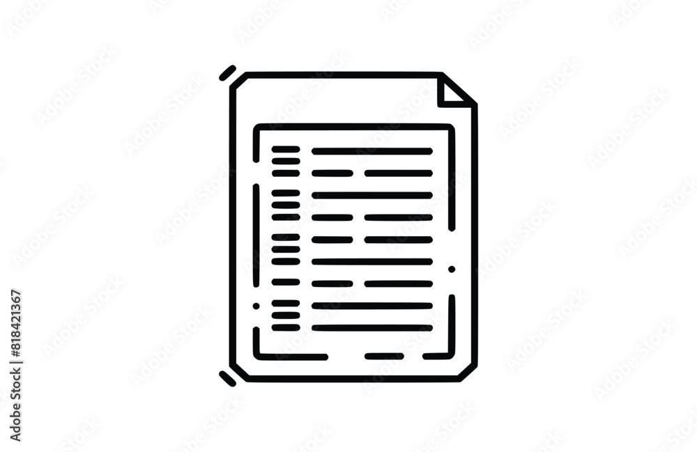 sheet icon flat vector illustration. sheet icon flat vector illustration.