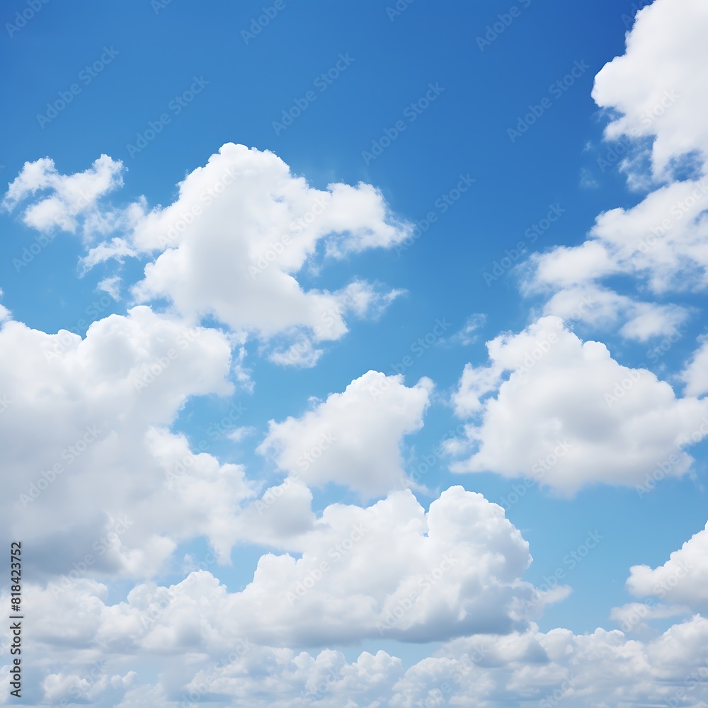 White clouds against blue sky background White clouds against blue sky background