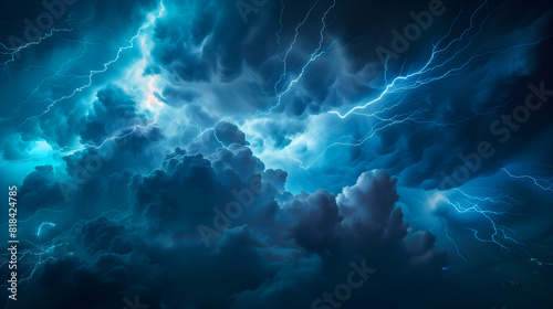 a dramatic lightning storm