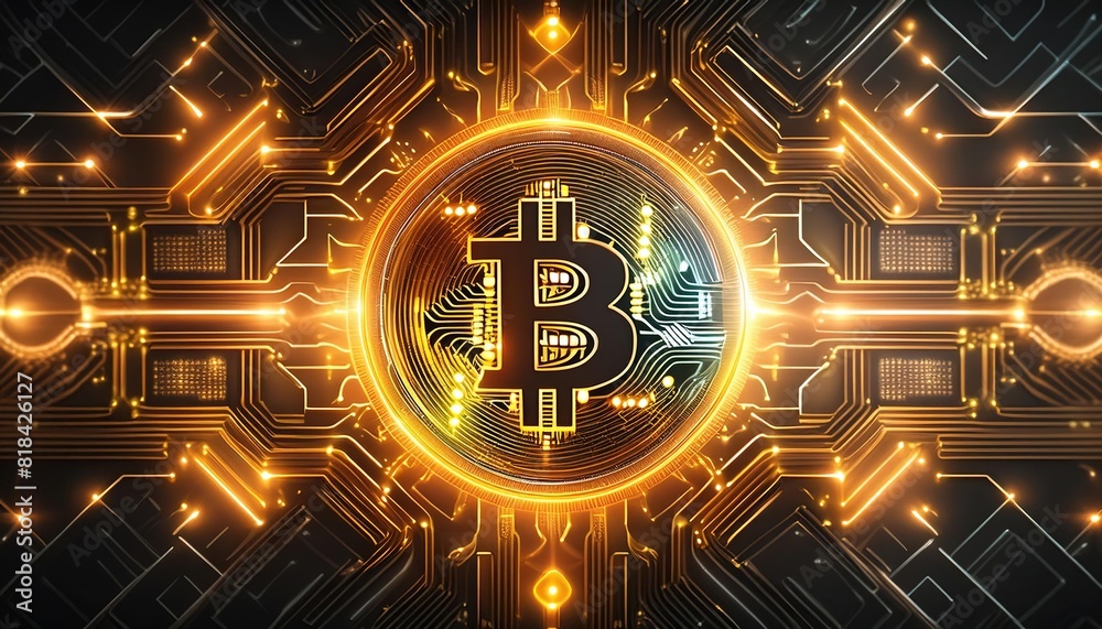 Bitcoin Cryptocurrency Digital Blockchain Technology Bitcoin Cryptocurrency Digital Blockchain Technology
