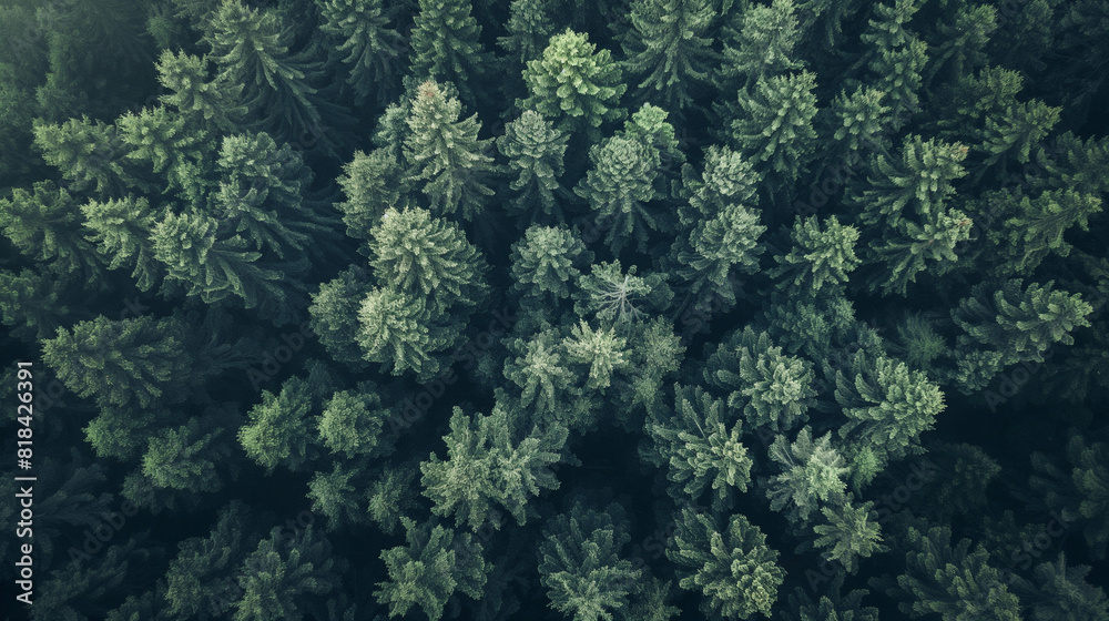Bird eyes view of the forest of tree Bird eyes view of the forest of tree