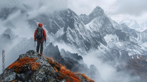 Mountain exploration series capturing the challenges and beauty of high-altitude hiking