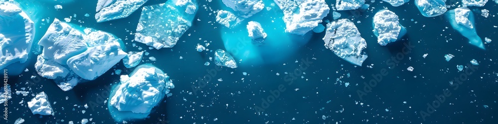 Iceberg - Hidden Danger And Global Warming Concept