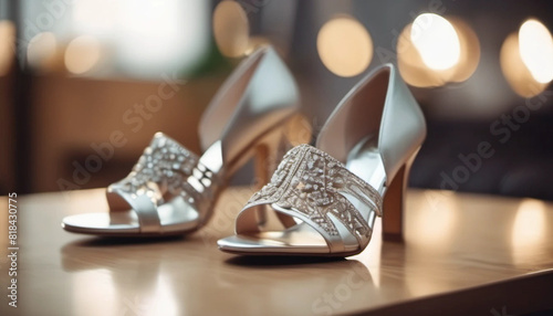 Elegant wedding sandals, ai