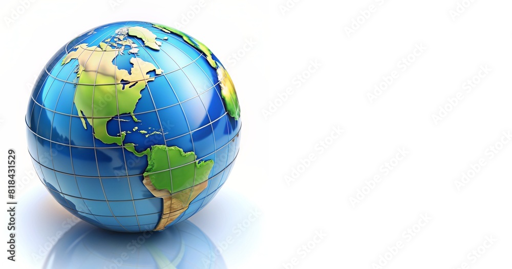 3d of globe on white background 3d of globe on white background
