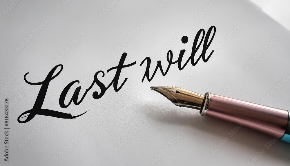 Fototapeta premium Creating and Signing a Last Will