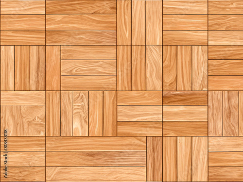 pattern with parquet wooden floor. © mansum008