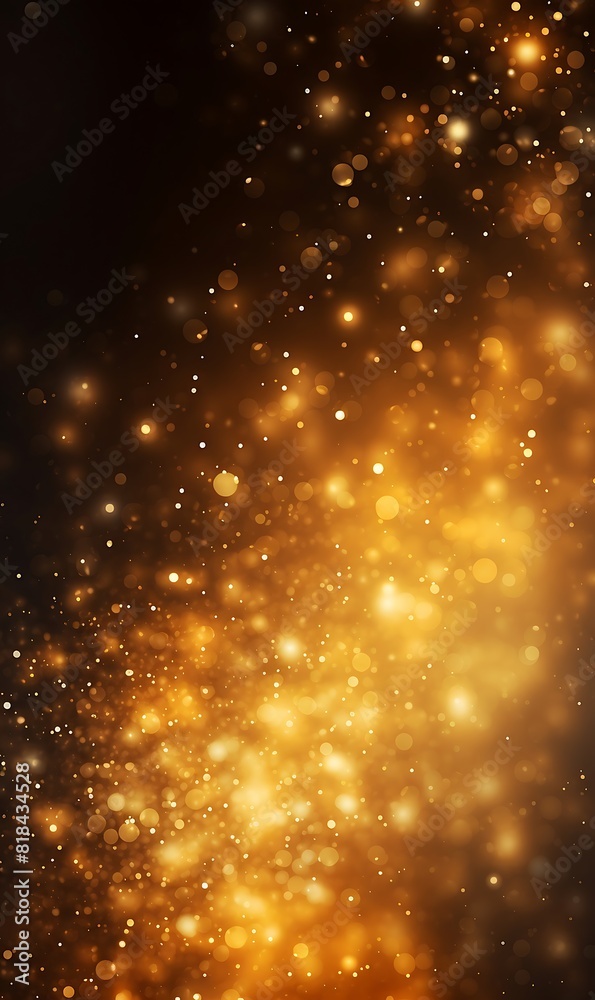 Fototapeta premium Abstract gold bokeh background. Christmas and New Year concept.