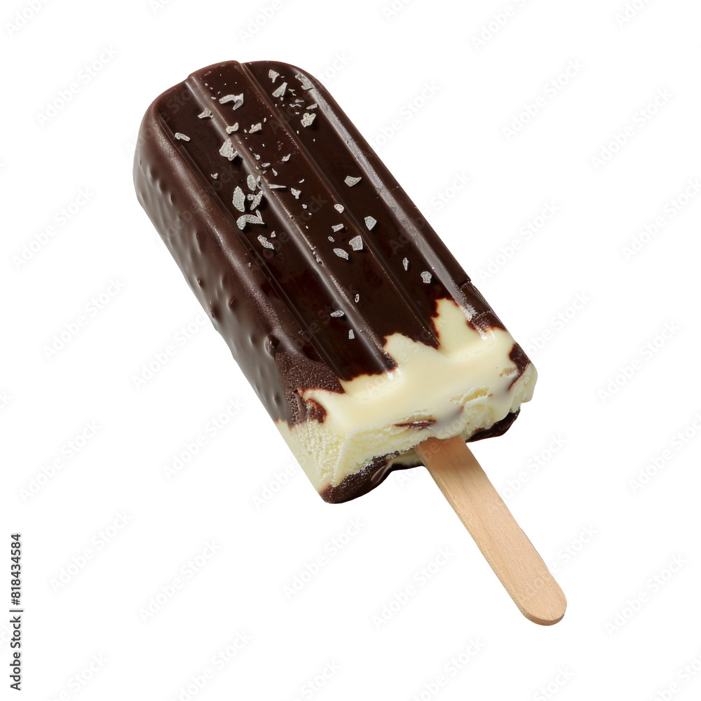 Half-Eaten Chocolate Ice Cream Bar Half-Eaten Chocolate Ice Cream Bar
