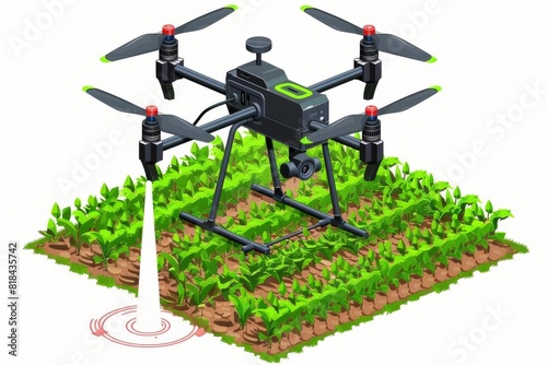 Drought resistant cereal crops benefit from robotic drone agriculture, employing smart automation and white technology in field research and harvesting