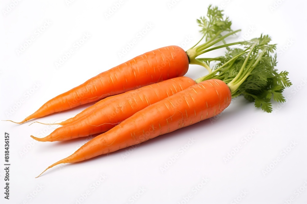 Carrots on white backgrounds. Fresh Carrots. Carrots on white backgrounds. Fresh Carrots.