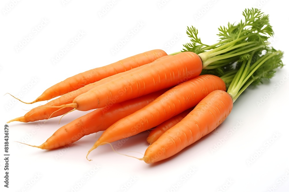 Carrots on white backgrounds. Fresh Carrots. Carrots on white backgrounds. Fresh Carrots.