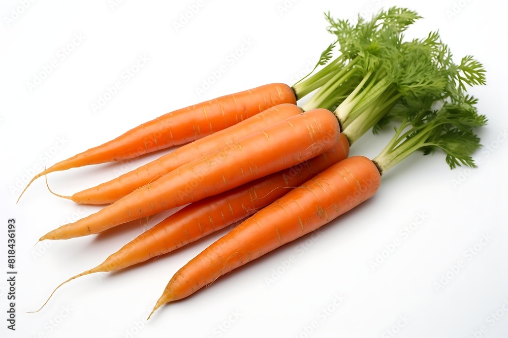 Carrots on white backgrounds. Fresh Carrots. Carrots on white backgrounds. Fresh Carrots.