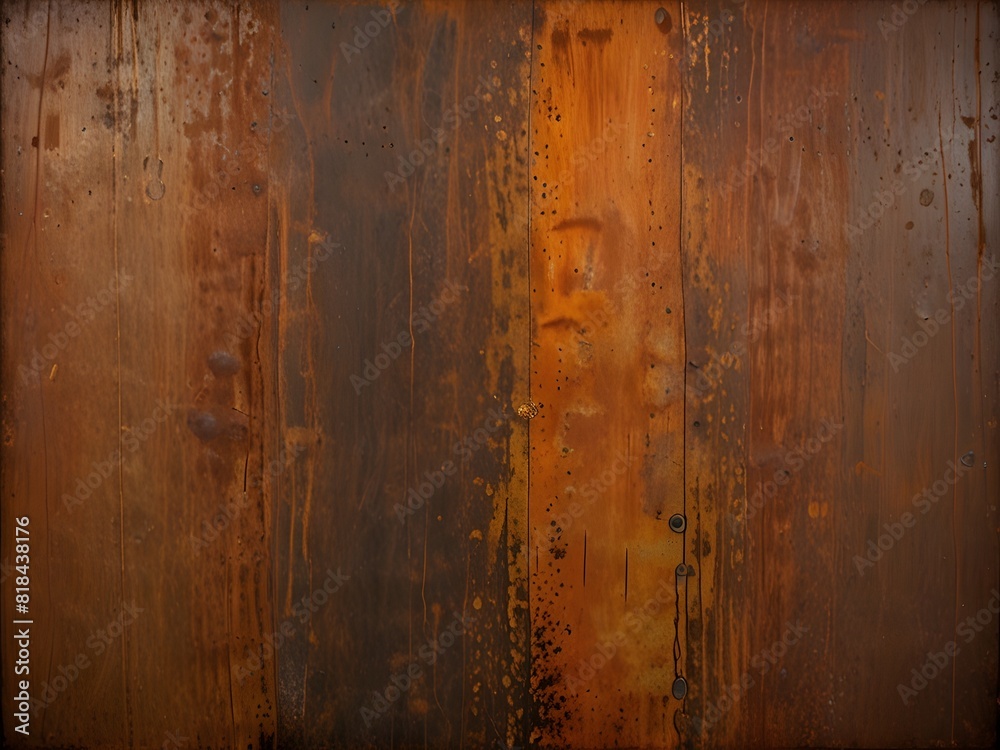 Metallic rust, orange and brown, aged texture, generative AI Metallic rust, orange and brown, aged texture, generative AI