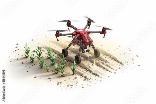 Robotic vehicles aid crop protection with green, sustainable technologies in farming, integrating drones for cornfield spraying and agricultural