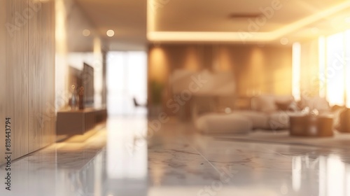 Defocus abstract background of the modern interior