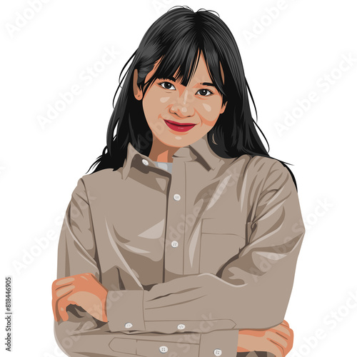 woman in a coat
