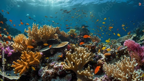 An incredible macro photograph showcasing the vibrant and diverse world of sea life. 