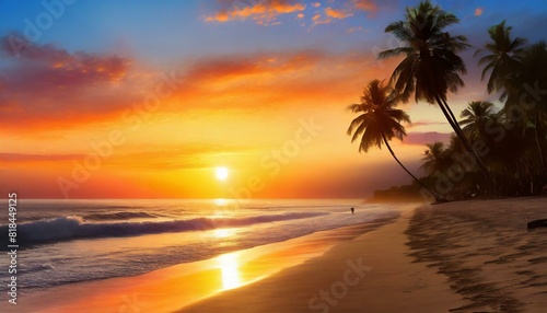 Sunset on the beach