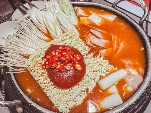 Cheesy Tokbokki korean traditional food