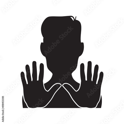 Man refuse while resisting