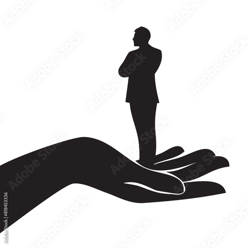 Man with self esteem