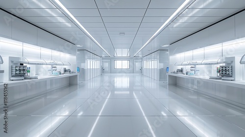 Bright clean lines and minimalist design dominate a state-of-the-art lab