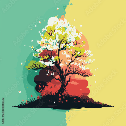 UNIQUE AND COOL BEAUTIFUL SPRING AND NATURE ILLUSTRATIONS AND AI-GENERATED VECTOR FILES - VERY SUITABLE FOR YOUR NEEDS